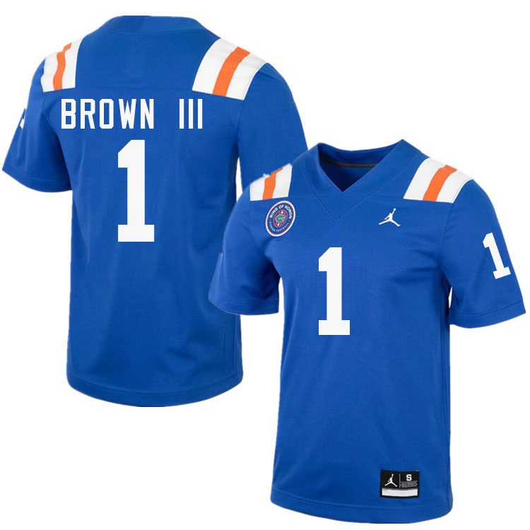 Vernell Brown III Florida Jersey,Florida Gators #1 Vernell Brown III Uniforms,Jersey Youth-Throwback Royal